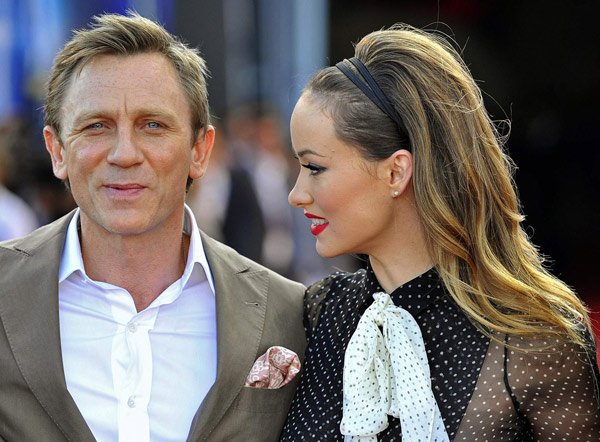 Film 'Cowboys and Aliens' premieres at O2 Arena in London