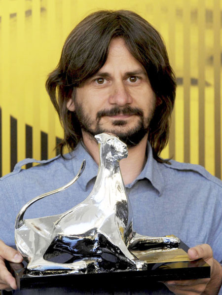 Leopard prize winners pose at 64th Locarno Film Festival