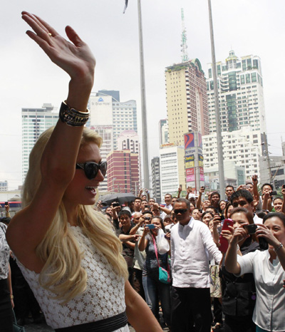 Paris Hilton visits Manila