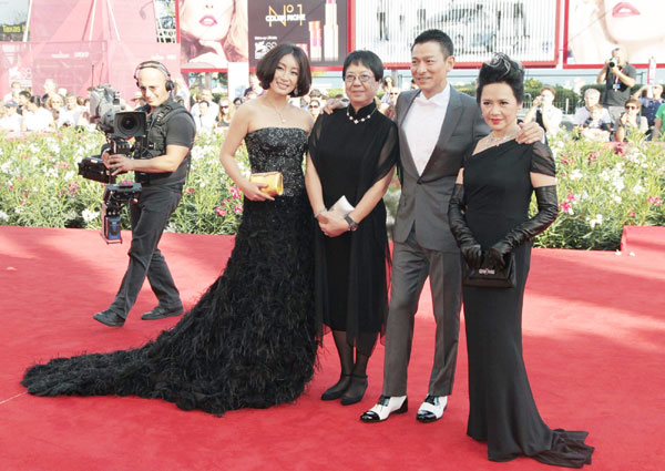 Andy Lau arrives for 'Tao Jie' red carpet in Venice