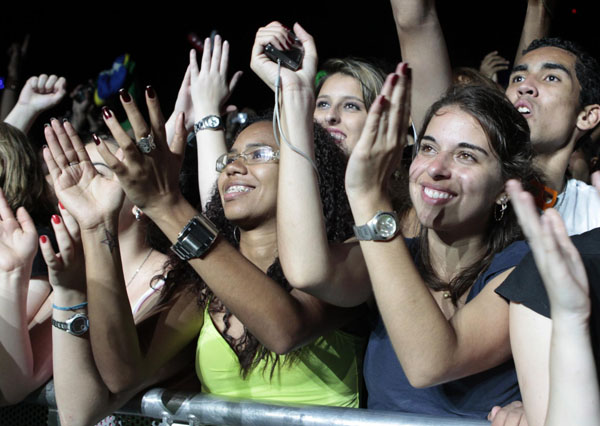 Celebrities perform at the Rock in Rio Music Festival