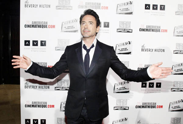 Downey Jr. attends 25th American Cinematheque Award