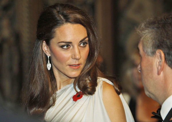 William and Catherine receive guests in London