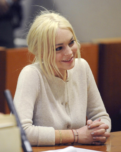 Lohan attends hearing in LA