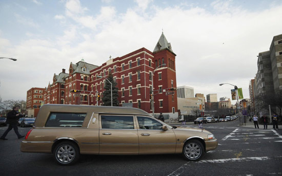 Funeral for Whitney Houston at New Hope Baptist Church in Newark