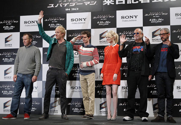 'The Amazing Spider-Man' premieres in Tokyo