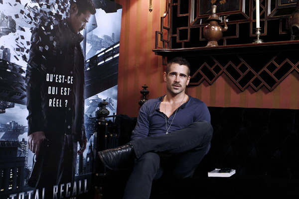 Colin Farrell promotes 'Total Recall'