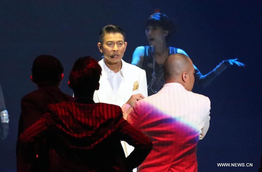 Highlights of pop star Andy Lau's concert tour in Nanjing