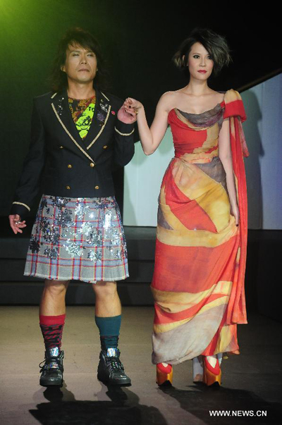 Vivienne Westwood's creation presented in Taipei