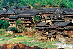 Drum Towers of the Ethnic Dong Group