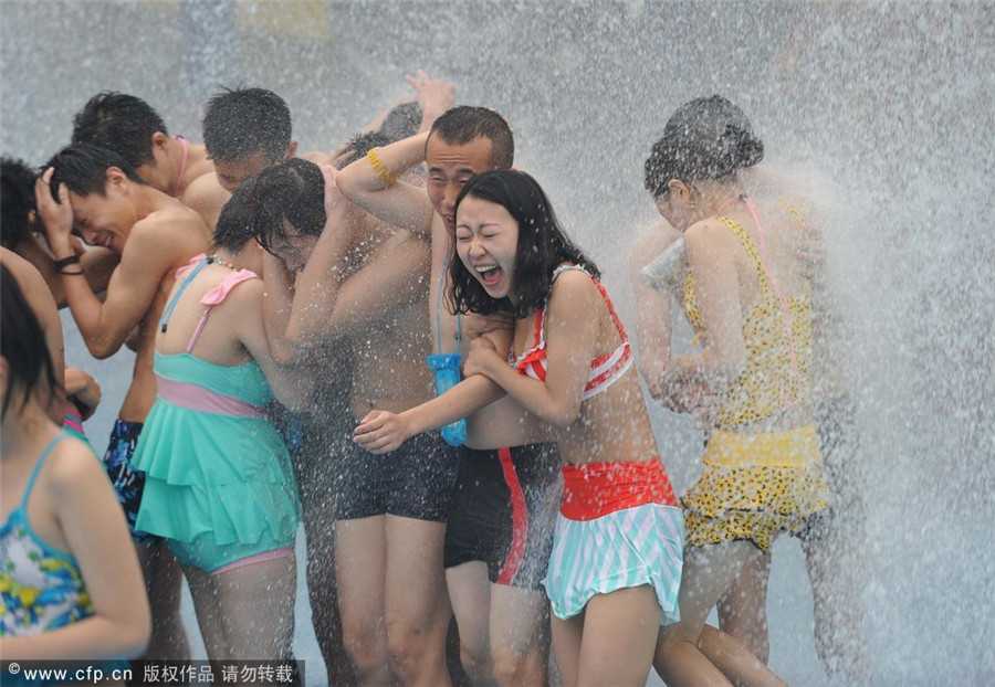 Water fun helps cool off the summer heat