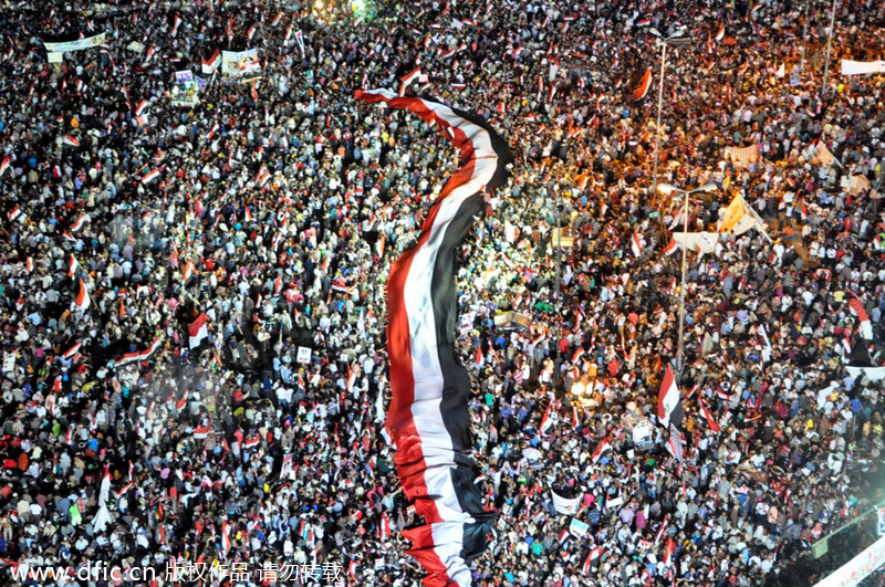 A sea of people around the globe