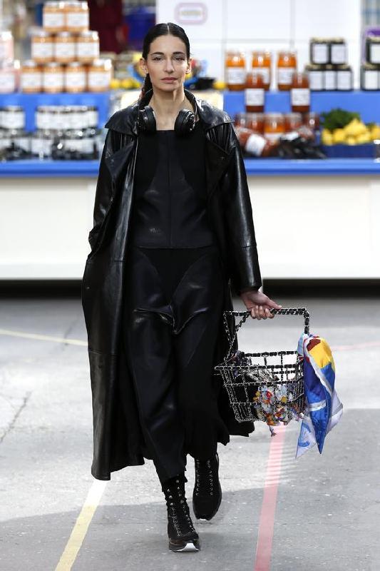 Chanel turns runway into supermarket