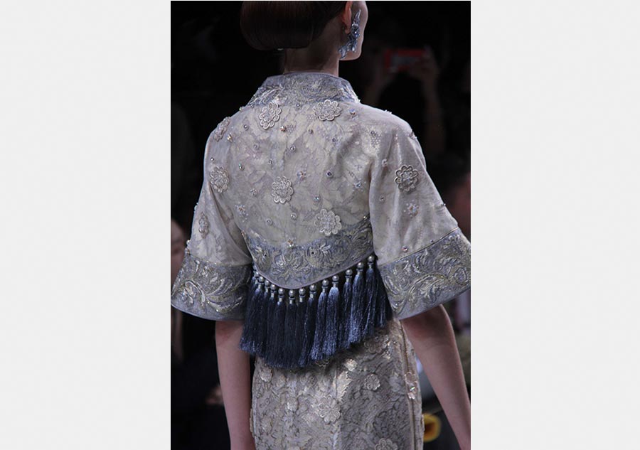Guo Pei Spring/Summer 2016 show at Paris Fashion Week