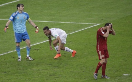 衛(wèi)冕冠軍西班牙的14個(gè)絕望表情