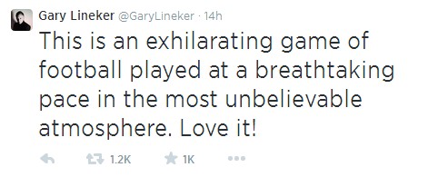 萊因克爾：最好看的比賽！