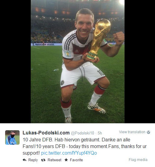 世界冠軍！德國隊員發狀態曬自拍慶祝奪冠