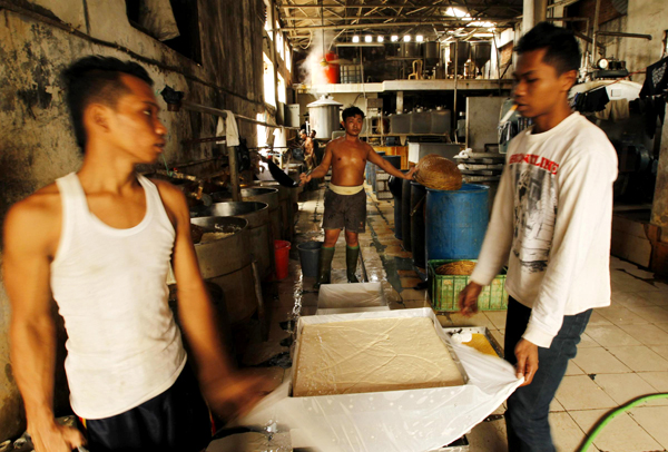 Tofu factory in Jakarta