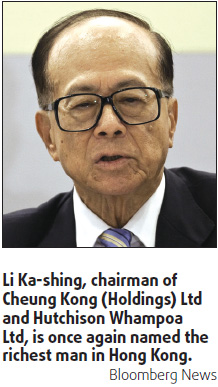 Real estate tycoons top Forbes HK list