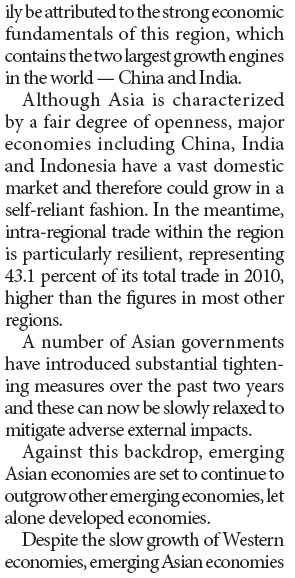 Emerging Asian economies to remain strong