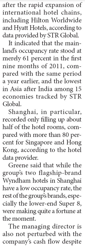 Wyndham Hotel Group to continue mainland expansion