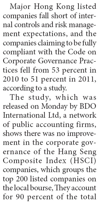 More listed fi rms fail to comply with disclosure rules