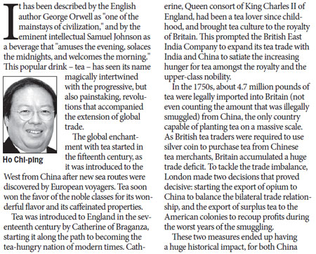 Britain-China tea trade history discredits monopolies