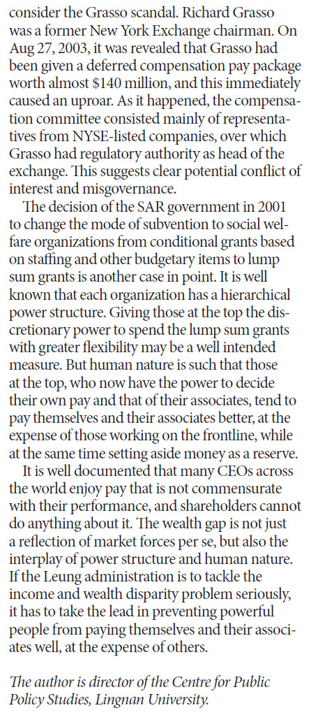 Reasons for wealth inequality