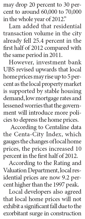 Local home prices tipped to fall, but not significantly