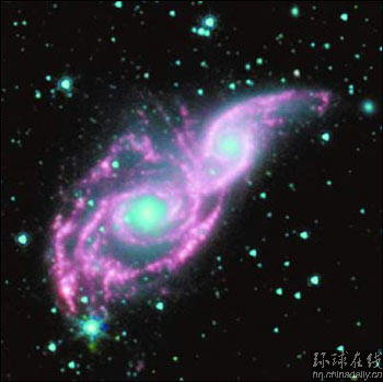 美宇航局拍到星系碰撞奇觀 如舞會面具