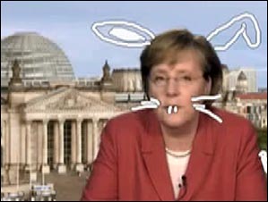 默克爾趕時髦不討好 播客錄像遭“惡搞”