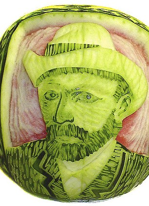 日本廚師愛刻西瓜 闖出名聲被贊“米開朗琪羅”