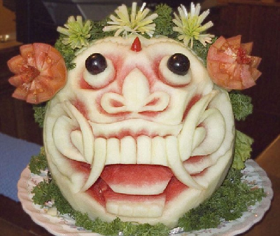 日本廚師愛刻西瓜 闖出名聲被贊“米開朗琪羅”