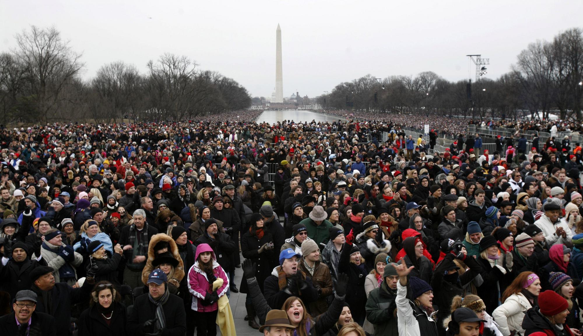 林肯紀(jì)念堂前舉行盛大音樂(lè)會(huì) 奧巴馬發(fā)表激情演講