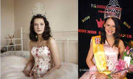 選美小姐不足十歲 迷戀名利圈[組圖]