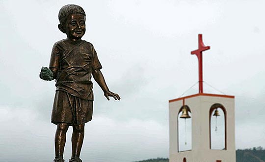 墨西哥為首名H1N1流感患者設立雕像