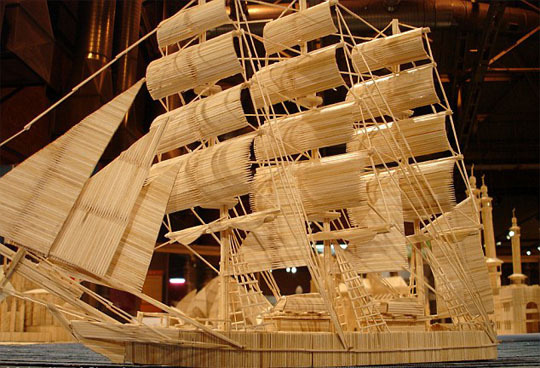 美國男子6年用600萬根牙簽搭建世界建筑(組圖)