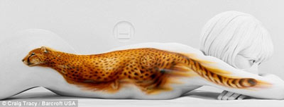 組圖：美國藝術家創作惟妙惟肖人體彩繪