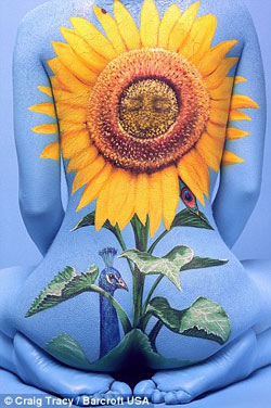 組圖：美國藝術家創作惟妙惟肖人體彩繪