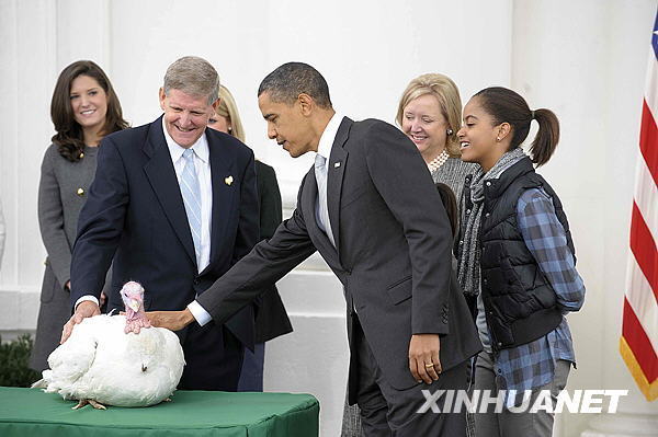 奧巴馬感恩節(jié)前赦免火雞