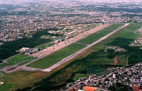 普天間機(jī)場臨搬遷 日媒公開機(jī)場全景圖
