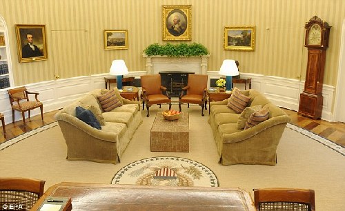 奧巴馬辦公室時(shí)尚大變身 納稅人不必掏腰包