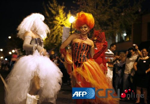 美國華盛頓舉辦高跟鞋變裝皇后比賽