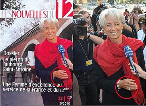 法國(guó)財(cái)長(zhǎng)拉加德“裝樸素” 原照中所戴珠寶神秘失蹤