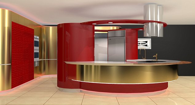 水晶吊燈、黃金桌面 30萬英鎊頂級廚房全球只10套