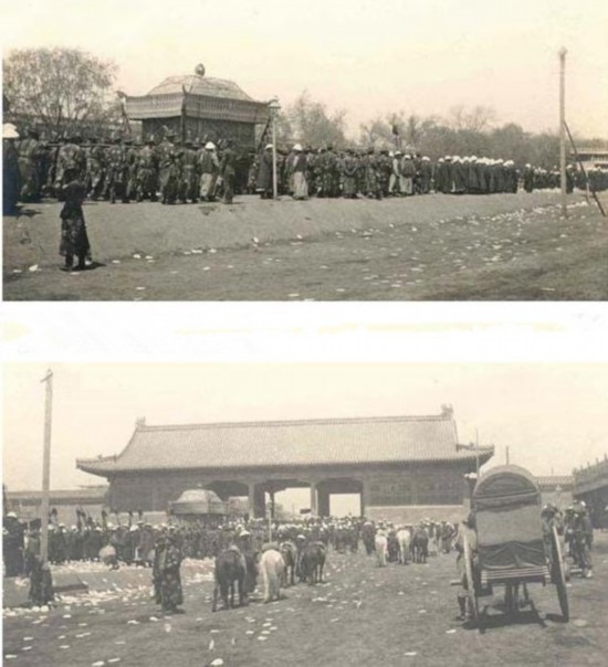 國外記者曝慈禧豪華葬禮上的畫面!