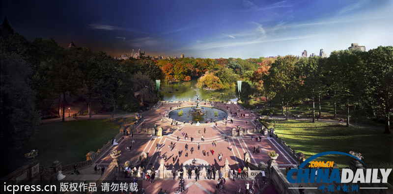 城市從白天到黑夜 一張照片盡覽美景（高清組圖）