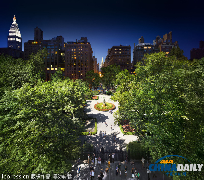 城市從白天到黑夜 一張照片盡覽美景(高清組圖)