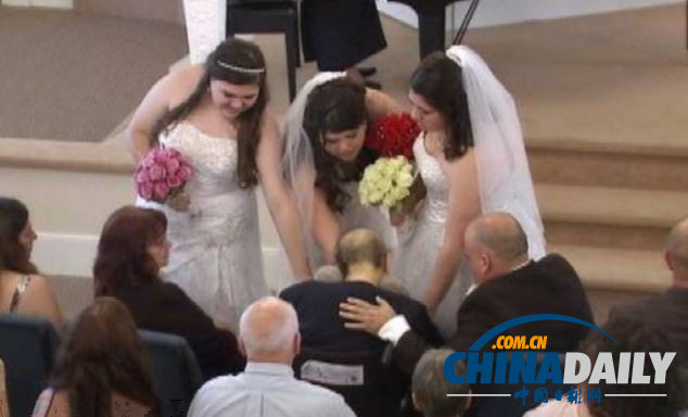 美三姊妹辦集體婚禮陪伴患癌母親