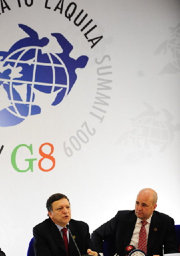 歐盟在G8峰會舉行新聞發布會